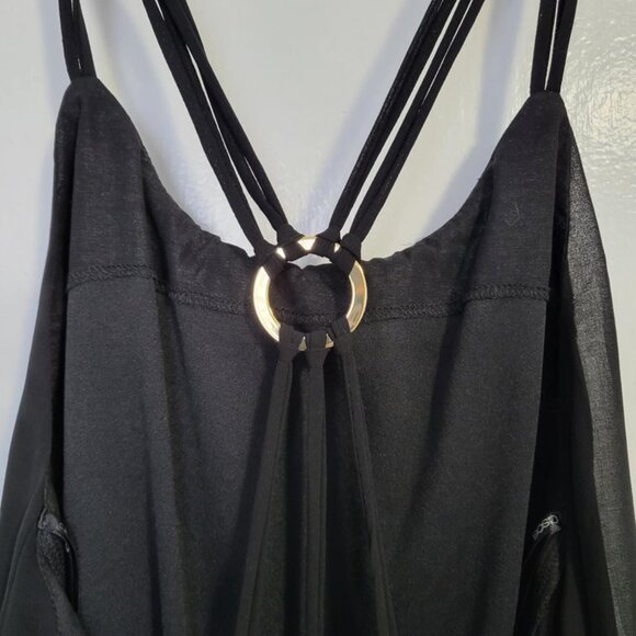 Short Black Strappy Cocktail Dress, ASOS Size 2 - Picture 4 of 10